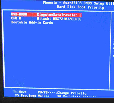 Hard Disk Boot Priority