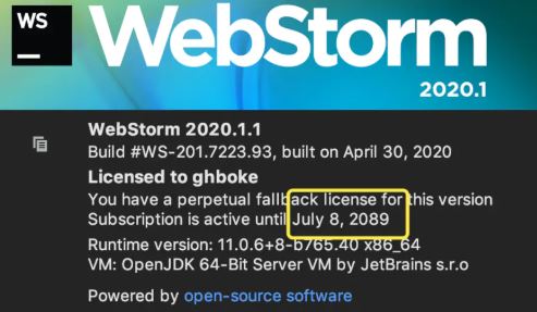 Webstorm激活码最新永久激活